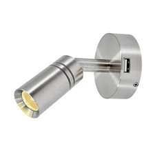12V Interior LED RV Reading Lamp with 5V USB Port - Built-in Touch L0286USB