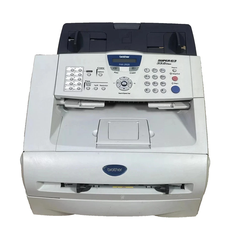 Brother Fax-2920 A4 Mono 600dpi Fax Machine Printer Copier - Full Toner Level - Image 3 of 4