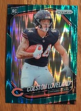 Colston Loveland 2025 Panini Prizm #319  Green Flash Chicago Bears 