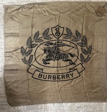 Burberry New With Tags Authentic Silk Women Scarf