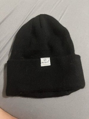 Senpuki Satin Lined Black Beanie Hat One Size - Fast Shipping
