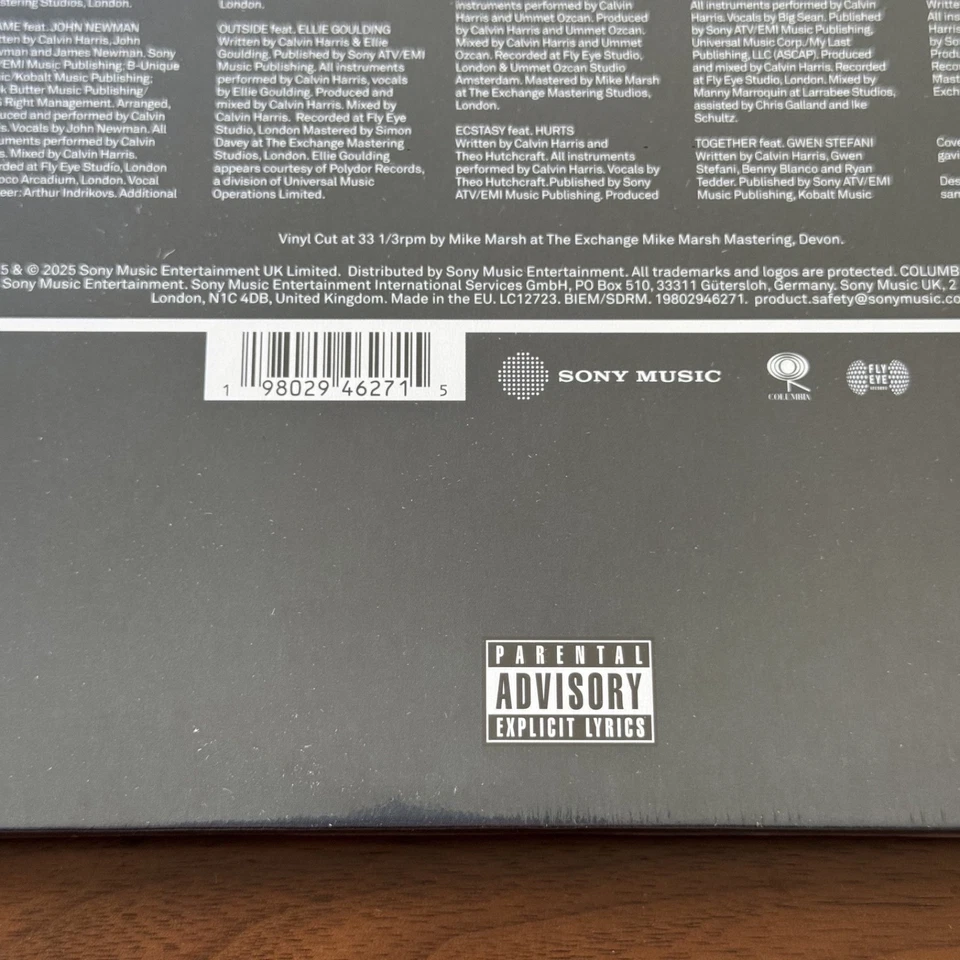 Calvin Harris - Motion - ⚫️ Black 2LP Vinyl Repress - New ✅ - Image 4 of 4