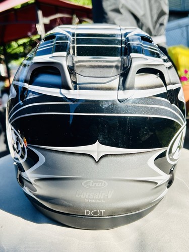 Vintage Arai Corsair-V Black & Gray Full Face Helmet/Clear Visor/Size XXL - Bild 9 von 17