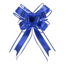 10pcs 6 Inch Pull Bow Gift Wrapping Organza Bows Ribbon Blue for Christmas