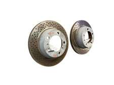 2014-2019 PORSCHE CAYMAN 718 RWD 2.0L REAR LEFT RIGHT DRILLED BRAKE ROTOR SET