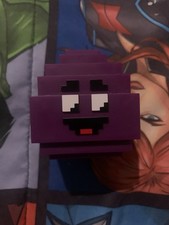 McDonald's Grimace Minecraft Toy Adult Happy Meal Collectible