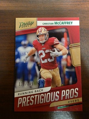 2024 Panini Prestige - Prestigious Pros Xtra  Green Christian McCaffrey 138/149