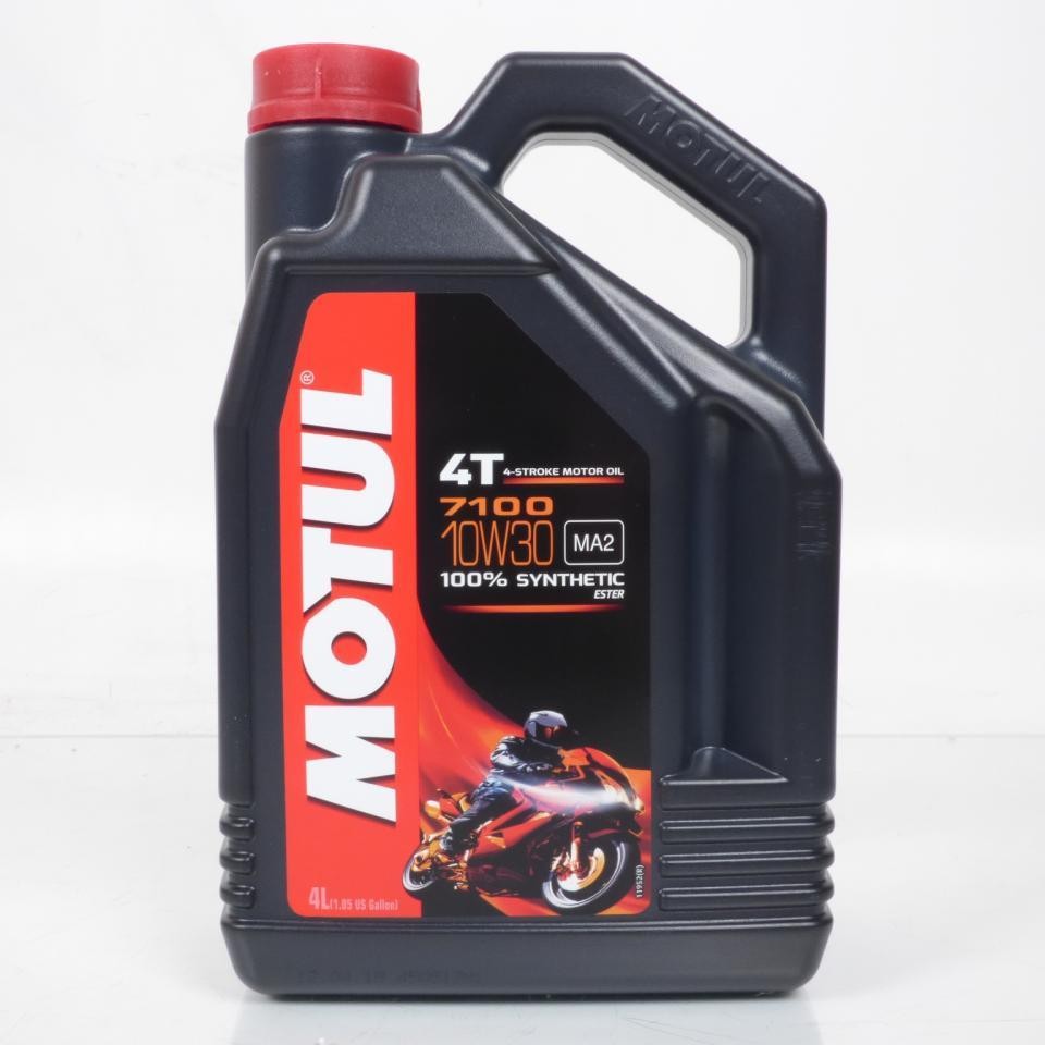 Motul 7100 10W30 4L lubrifiant synthétique premium moto 4T
