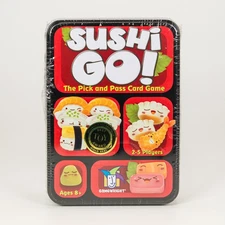 Sushi Go! Card Game 2-5 Players Gamewright New Sealed Ages 8+ Family Party Game