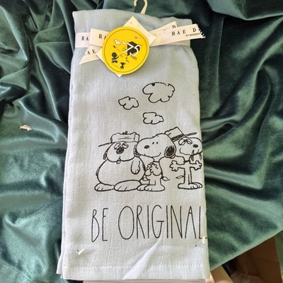 Brand NEW w/Tags BE ORIGINAL Kitchen Towel Set - Peanuts x Rae Dunn 75 Yr Coll.