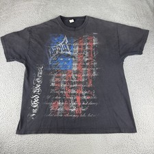 Camisa Tapout Para Hombres XL Negra MMA Fader Boxy Bandera EE. UU. Patín De Colección Y2K AOP