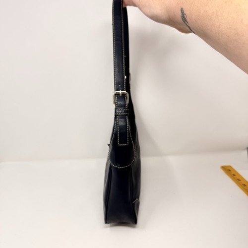 Tommy Hilfiger Y2K Handtasche Navy Blau Logo Vintage Preppy Maritim Lederoptik - Bild 6 von 22