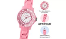 Tikkers Kids Pink Time Teacher Silicone Strap ATK1098