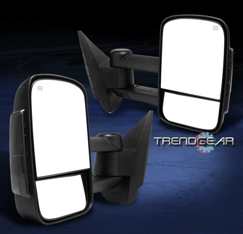 03-06 CHEVY AVALANCHE SILVERADO SIERRA TOWING EXTENDABLE POWER HEATED LED MIRROR