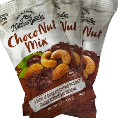 Choco Nut Mix, Chocolate Covered Raisins, Nut Mix, Almonds, Cashews, Cholesterol