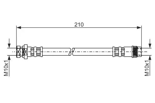 Tubo flessibile freno 1 987 476 044 BOSCH per NISSAN RENAULT
