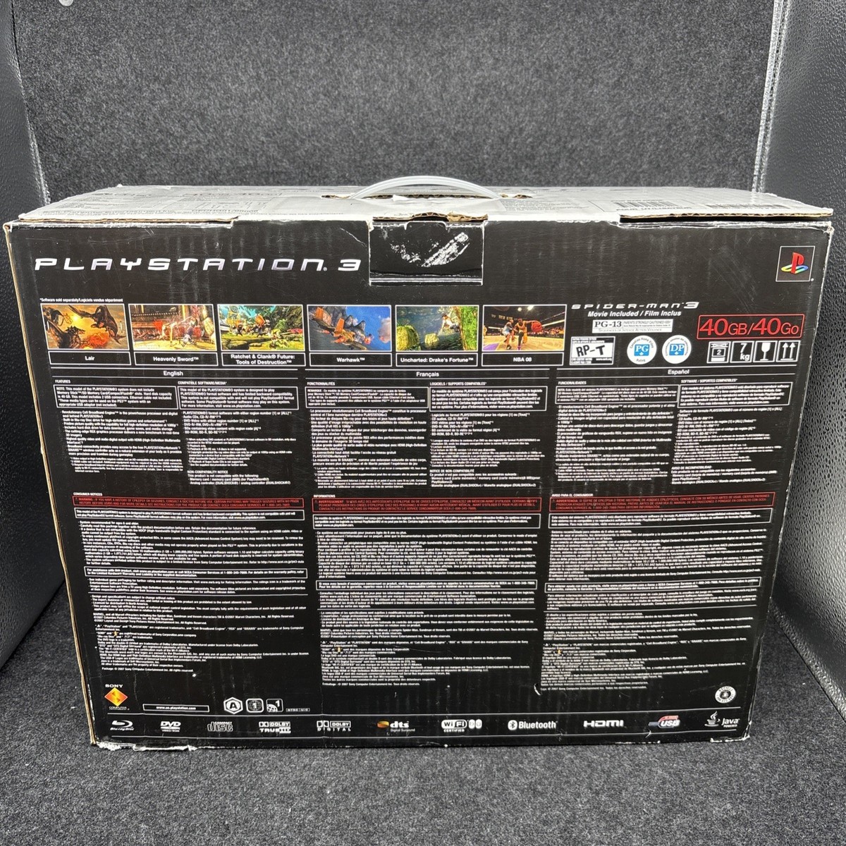 Sony PlayStation 3 Launch Edition 40GB Piano Black Console