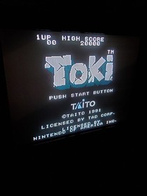 Toki NES Cart Game for Nintendo | Cleaned Polished Tested Working Video