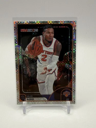 2025-26 Topps NBA Hoops Miles McBride Pixel Burst Parallel New York Knicks