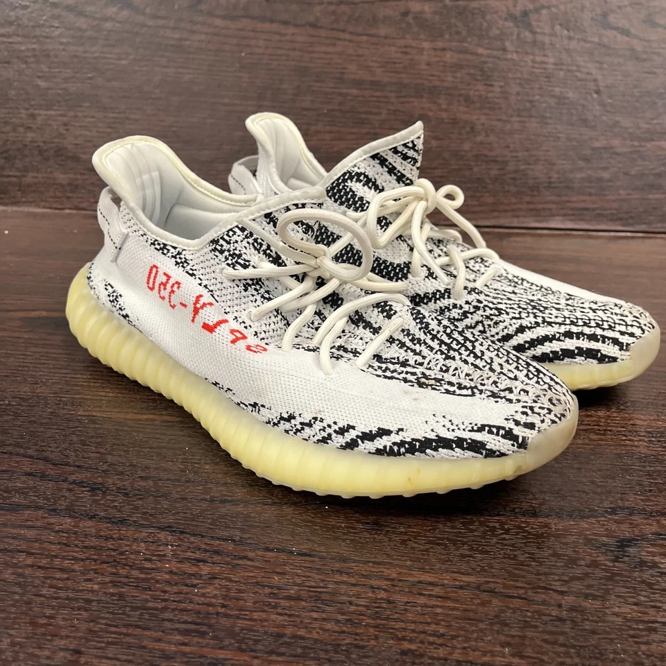 Adidas Yeezy Boost 350 V2 Zapatilla Para Hombre Talla 11 Blanco Cebra CP9654 2018Auténtica Foto 2 de 4