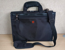 Wenger Swiss Multi Pocket Compartment Laptop Shoulder Messenger Bag Case Black