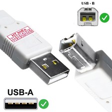 Weiß USB Anschlusskabel Drucker Scanner für EPSON plq-22 CS, 24-passbook