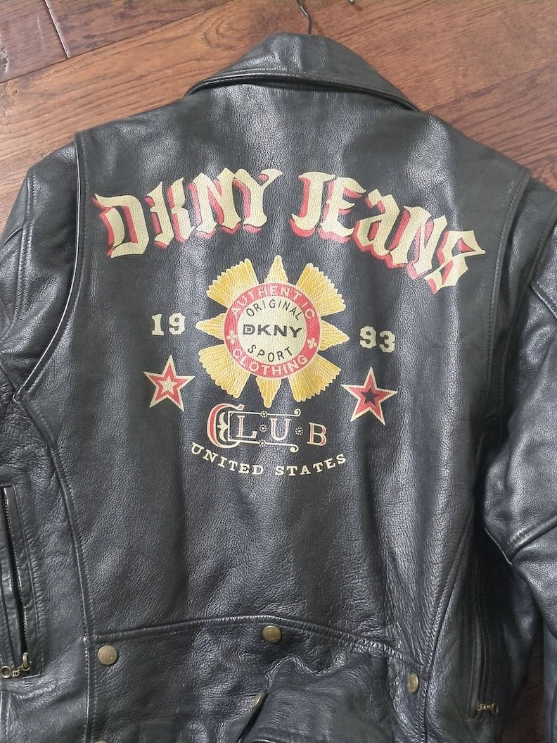 ジャケット・アウター 00s archive DKNY JEANS Leather Jacket DKNY Regular Size Coats, Jackets & Vests Leather Outer Shell for
