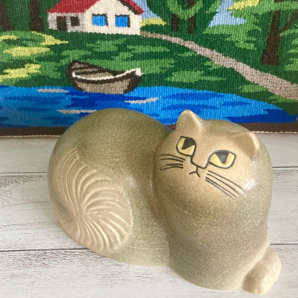 リサラーソン マヤ シャムネコ アイボリー＆グレーフェイス 美品 リサラーソン マヤ シャムネコ アイボリー＆グレーフェイス 美品