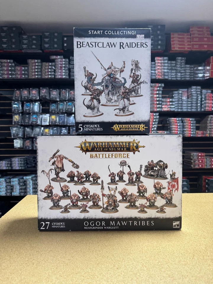 Warhammer Age of Sigmar Ogor Mawtribes Ejército Lote - Battleforce y Comienza a coleccionar Foto 3 de 4
