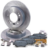 Atec Bremsscheiben Voll Ø258+BREMSBELÄGE+ZUBEHÖR Hinten FÜR KIA Venga YN AB 10