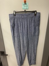 Old Navy Blue Heather Straight Taper Ladies Pants - Size L