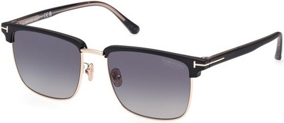 NEW Tom Ford FT 0997H Sunglasses 02D Shiny Rose Gold - Matte Black AUTHENTIC
