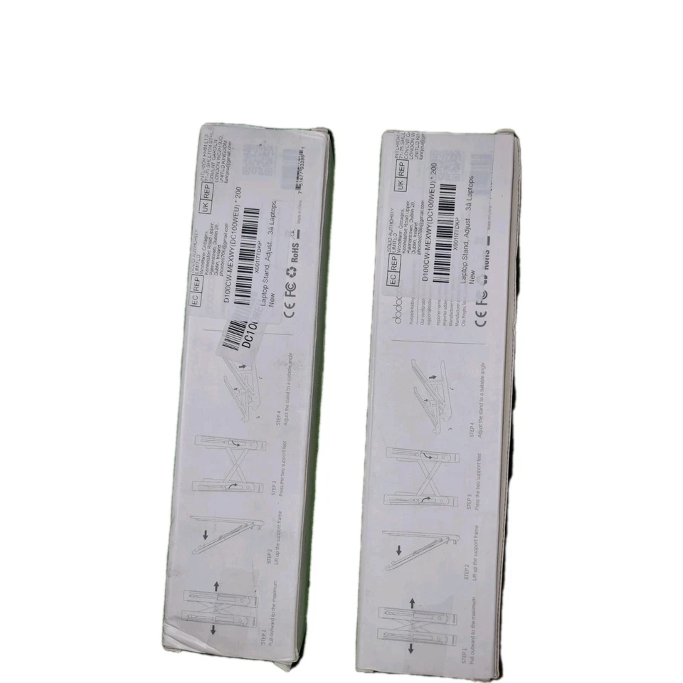 2 X Portable Folding Laptop Desktop Stands With Carry Bag-Dodocool (New). - Image 4 of 4