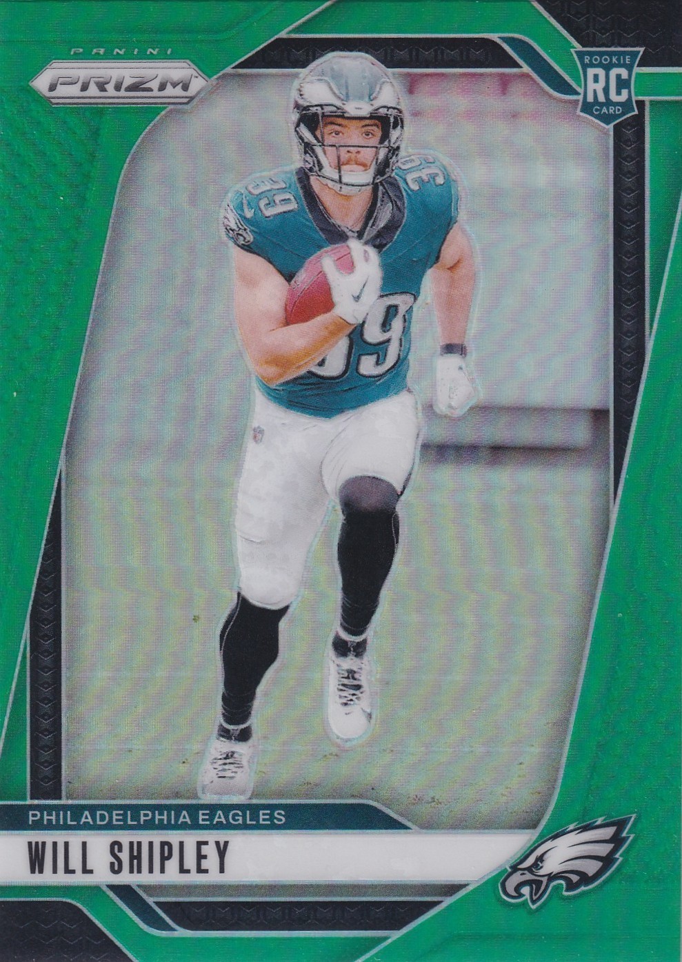 2024 Panini Prizm - Rookies Will Shipley #397 Green Prizm (RC)