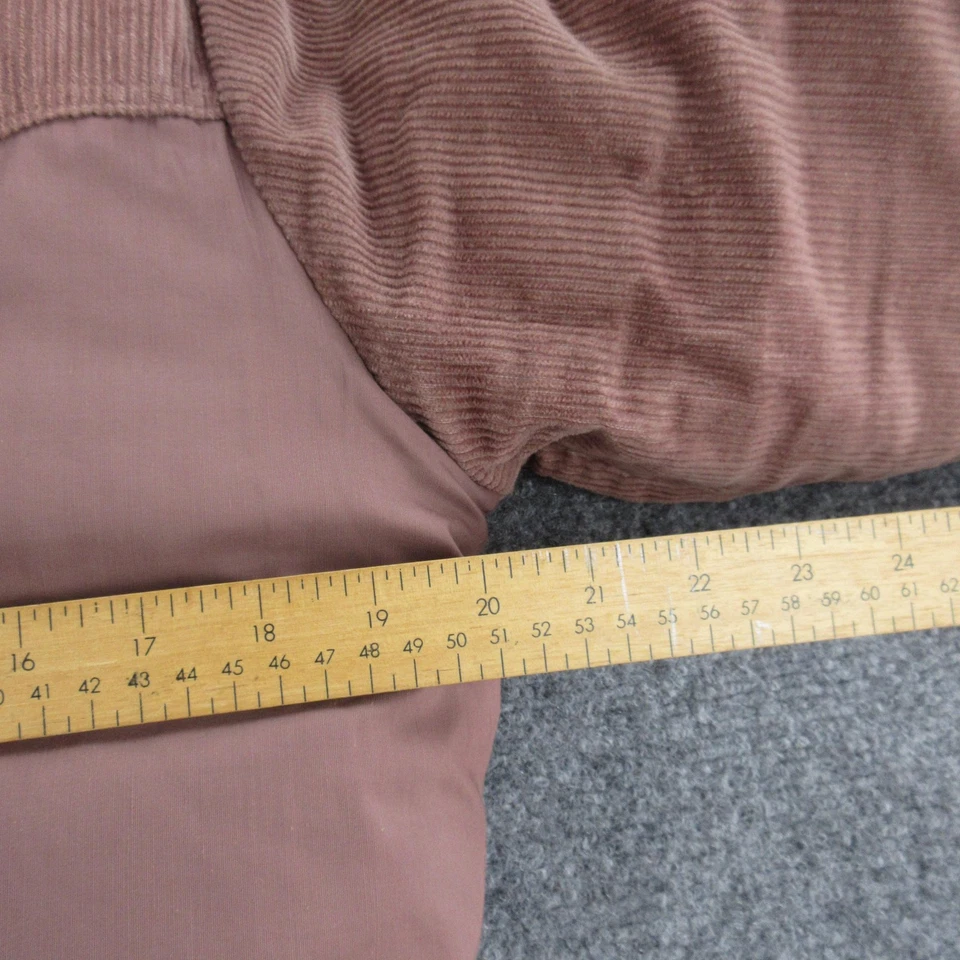 VINTAGE JanSport Jacket Mens Medium Corduroy Insulated Snap Front Made USA 90s - Imagem 4 de 4