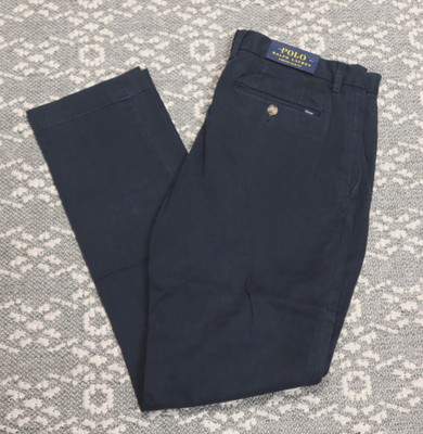 New Polo Ralph Lauren Men's Stretch Slim Fit Pants - 32 x 32 - Aviator Navy
