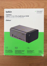 Belkin USB-C Hub, 11-in-1 Pro GaN Dock 150W, Multi-Port Docking Station w/USB-C