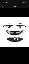 6PC For CIVIC Sedan 2013 2014 2015 Front Grill Upper Bumper & Headlamp Brackets
