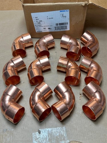 12x Pack Lot W-2086 2in WROT Copper 90º Elbow Pressure Fitting