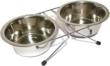 Image of Dog Cat Rabbit Pet Puppy Animal Bowls Small Metal Stainless Steel Food Feed Dish