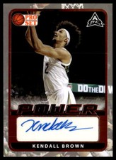 2021-22 Pro Set Power #BA-KB1 Kendall Brown Auto PACERS