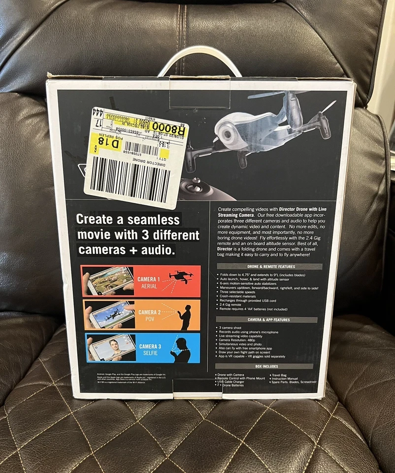 Protocol Director Foldable Drone With Live Streaming Camera - Image 3 of 3