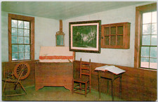 Daniel Webster Birthplace Franklin New Hampshire South Room NH Vintage Postcard