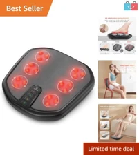 Heated Kneading Foot Massager for Stress Relief - Universal Size & Easy Care
