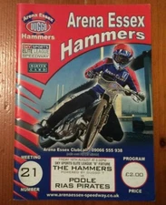 2006 ARENA ESSEX v POOLE PIRATES 18th AUGUST     ( GOOD CONDITION )