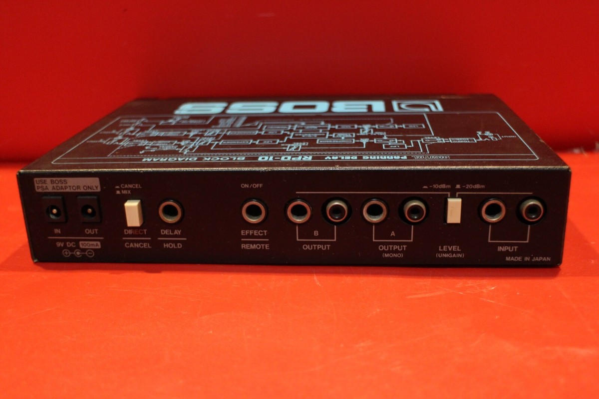 USED BOSS RPD-10 RPD 10 Digital Panning Delay Micro Rack Series