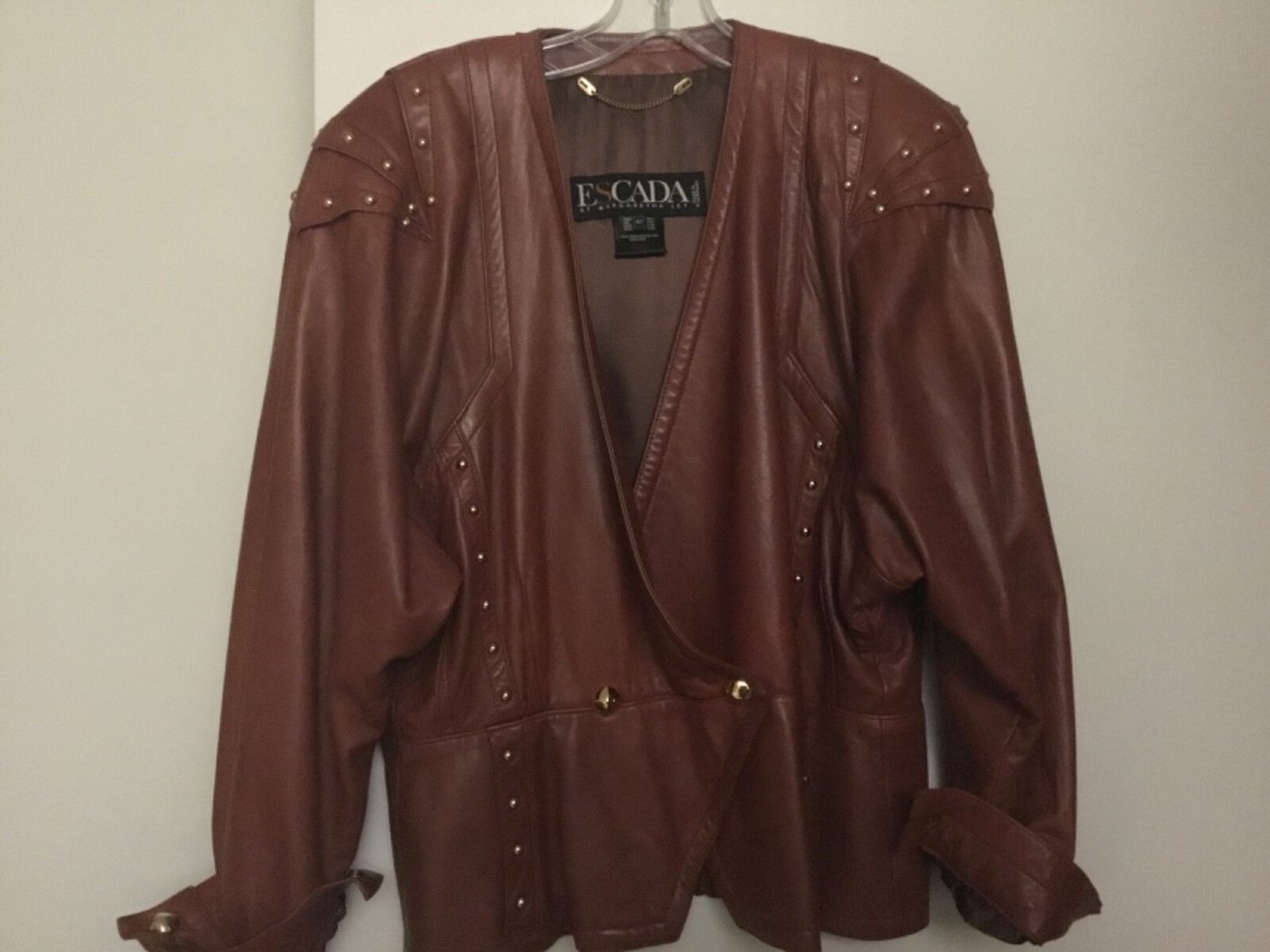 Vintage Escada Leather Jacket | eBay