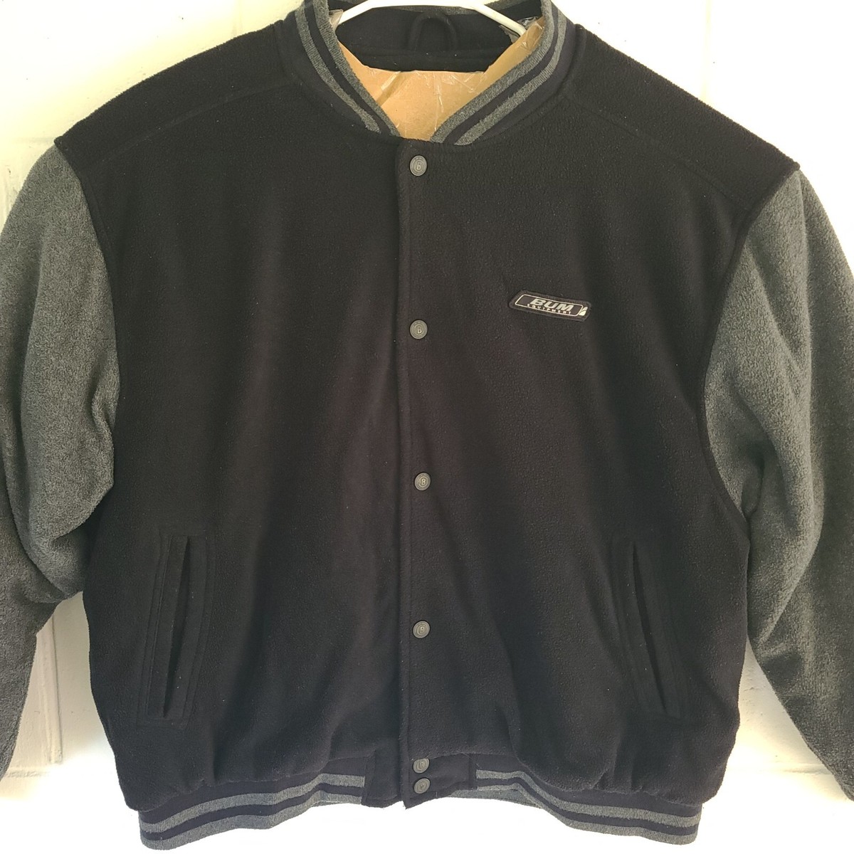 Vintage 90's Men's BUM Equipment Varsity Bomber Wool