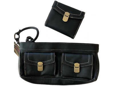 New Billabong Faux Leather Clutch and Wallet Set Australia