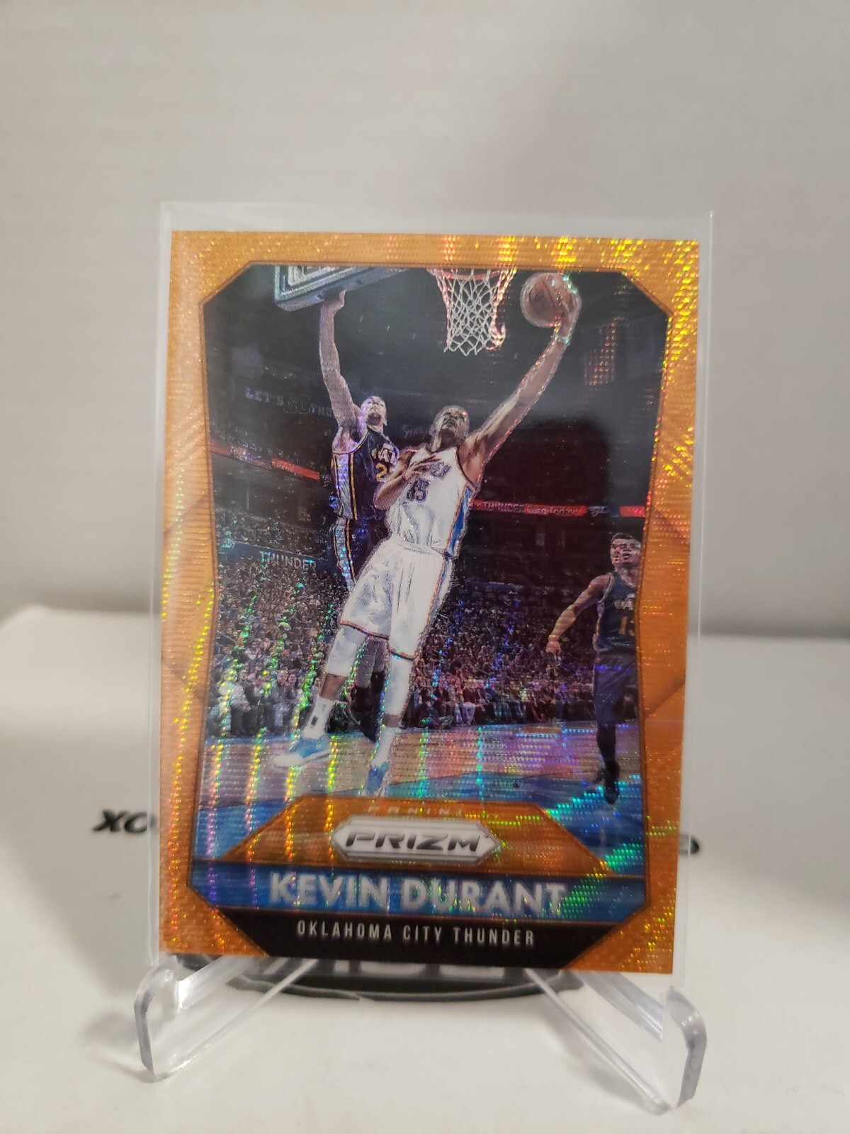 2015-16 Prizm Orange Wave Parallel #96 Kevin Durant Phoenix Suns FHOF 